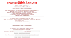 Desktop Screenshot of bible.oremus.org