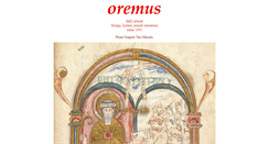 Desktop Screenshot of oremus.org