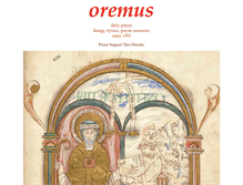Tablet Screenshot of oremus.org