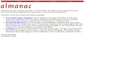 Desktop Screenshot of almanac.oremus.org